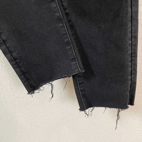 NEW MO&Co. Womens 27 Rock N Soul Black Distressed Jeans Cotton Blend - Picture 7 of 13